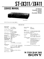 Sony ST-JX411 - Service Manual 